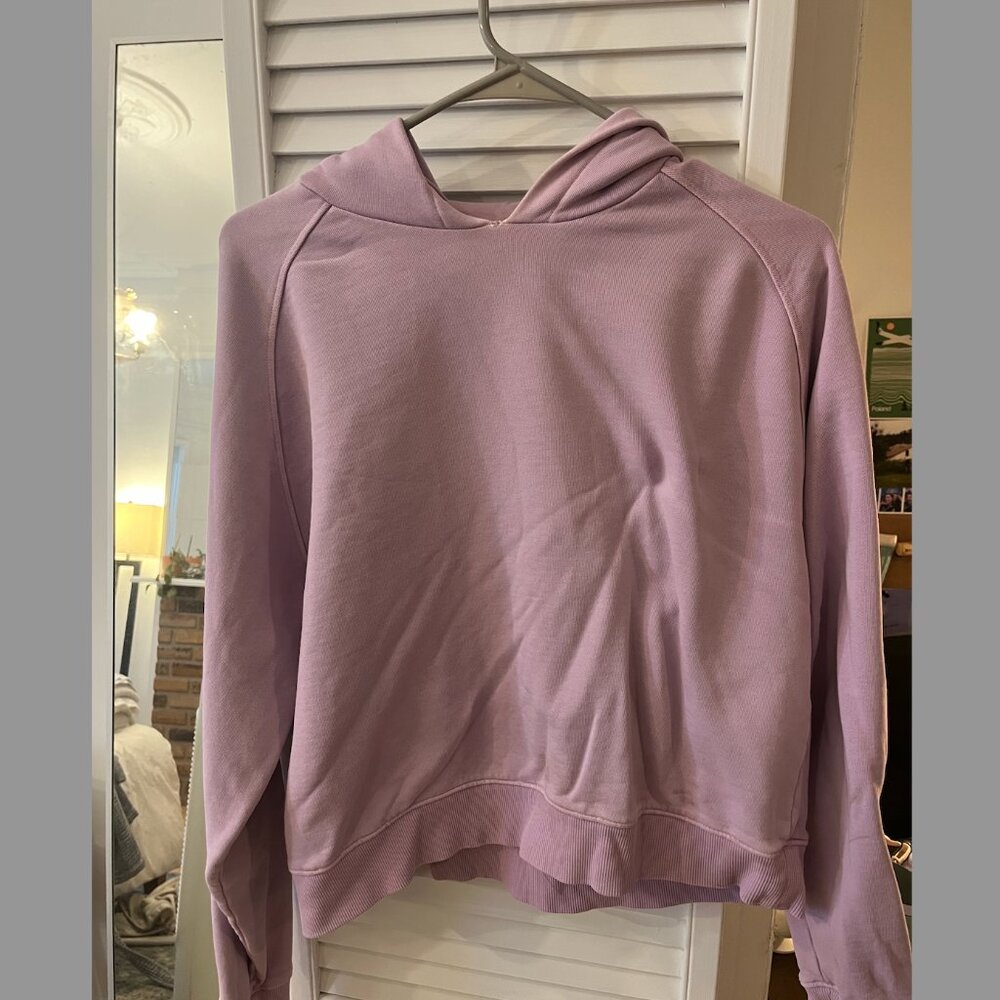 Outdoor Voices cropped lavender hoodie